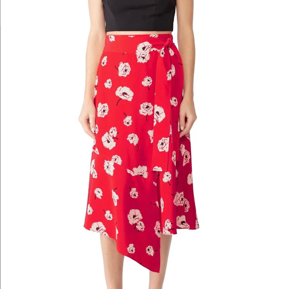 DEREK LAM 10 CROSBY silk wrap skirt - Picture 8 of 11